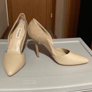 Steve Madden D’Orsay taupe/croc pumps size 9